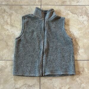 Gap Gray Sherpa Fleece Vest